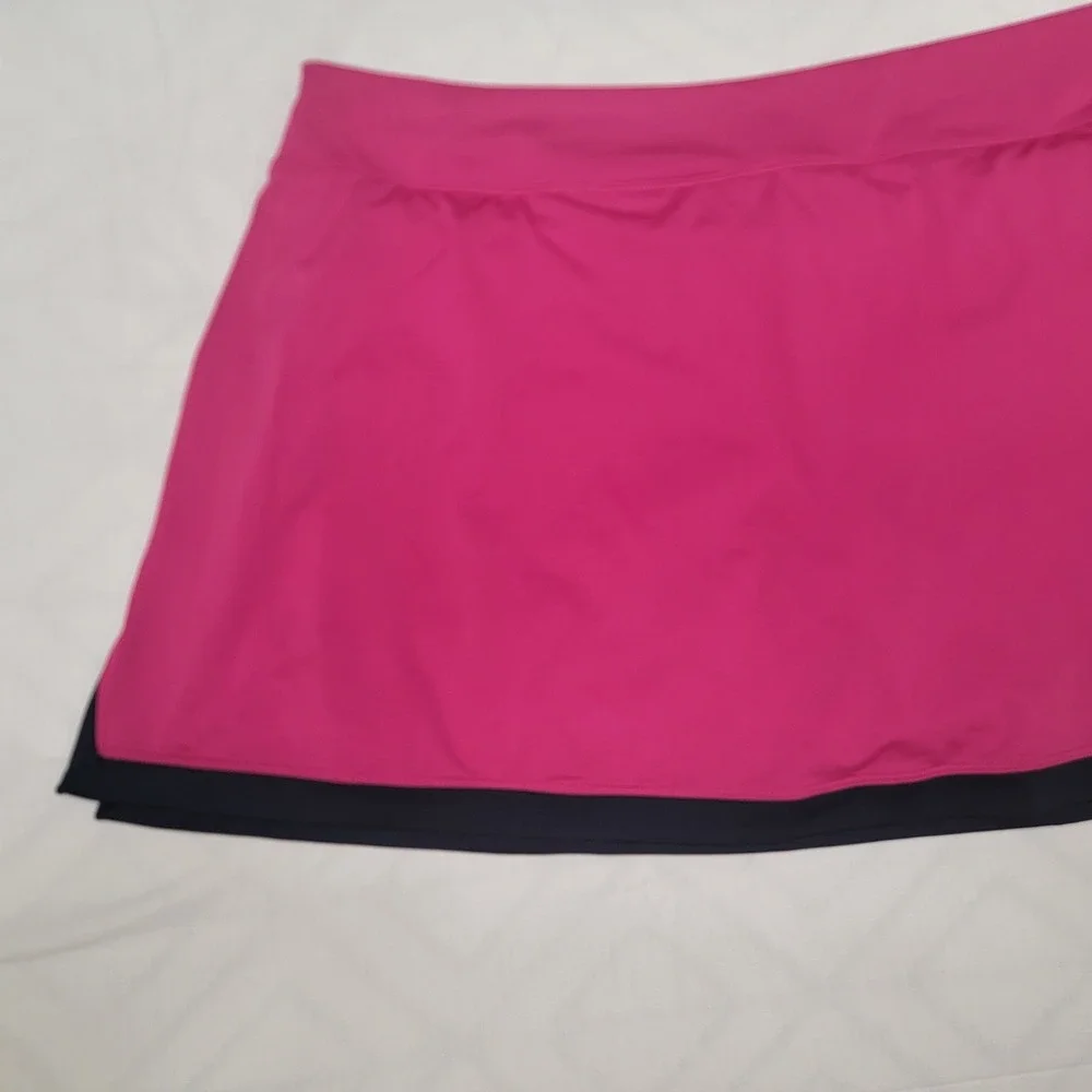 Nike Court Dri-FIT Skort Pink Navy Blue Athletic Skirt Women 1X 427073-681